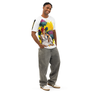 Men’s white cotton crew neck t-shirt