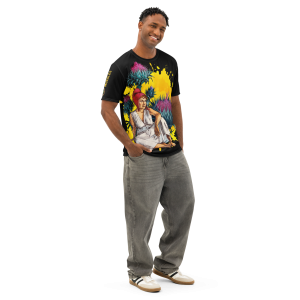 Men’s black cotton crew neck t-shirt